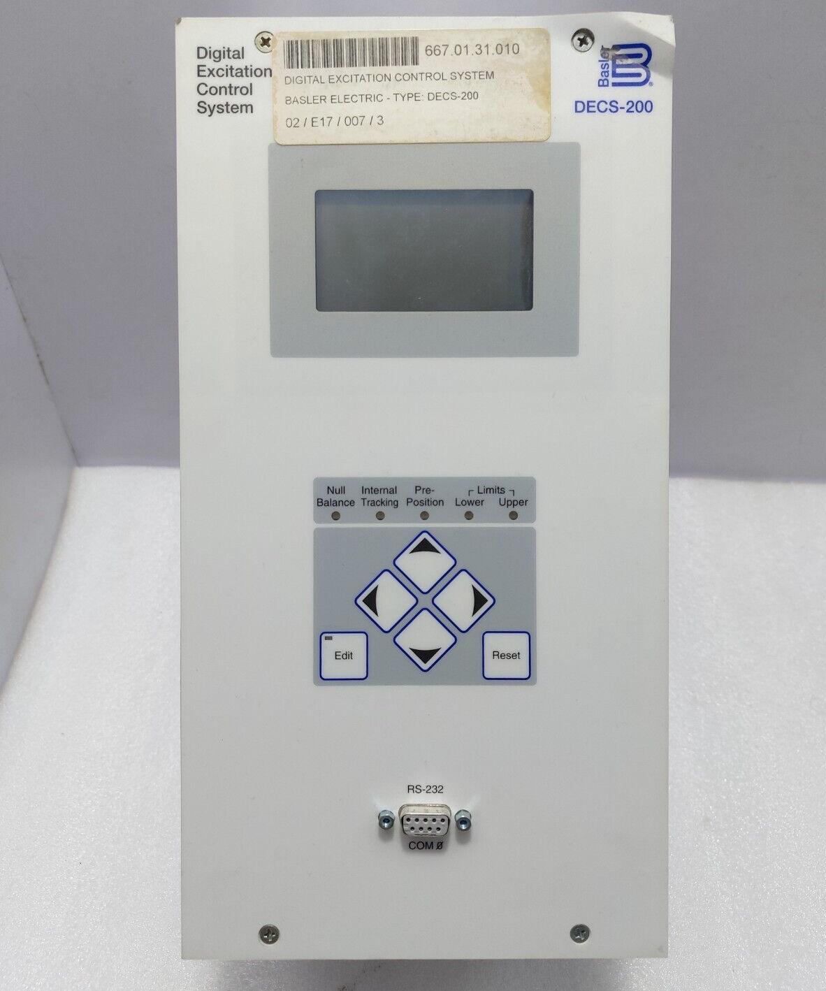 Basler Electric DECS 200 Digital Excitation Control System Basler