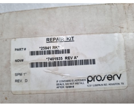 Proserv 25941 RK Repair Kit NOV 7401935 REV A