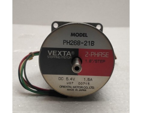 Oriental Motor Vexta PH268-21B Stepping Motor, 2-Phase, 1.8 Deg/Step, 5.4VDC