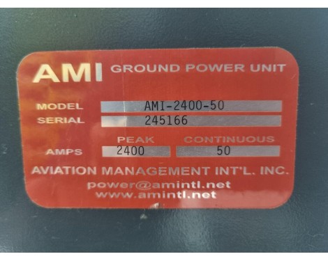 Aviation Management Int'l AMI-2400-50 Ground Power Unit