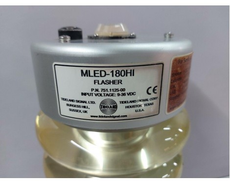 Tideland Signal MLED-180HI Flasher Input Voltage 9-36VDC, P/N: 751.1125-00