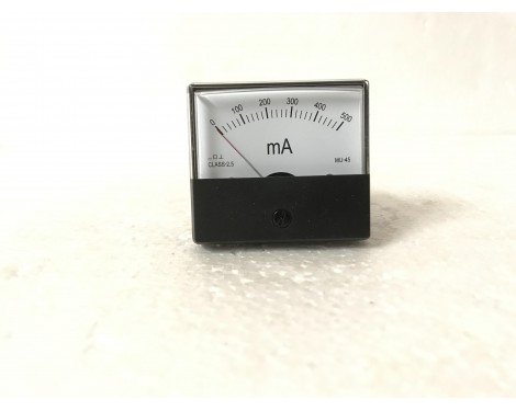 HC Panel Meter 500mA Class -2.5 MU-45