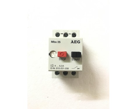 AEG MBS25 Manual Motor Starter 910-201-208-000 , 4...6,3A Ref No: 254244