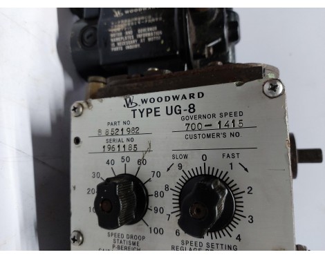 Woodward UG-8 P/N B 8521982 Governor Speed 700-1415 Governor