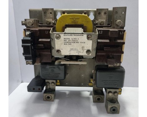 Cutler Hammer 6-186-2 Starter Contactor 65-724-A Contactor No. V858 NEMA SIZE 5