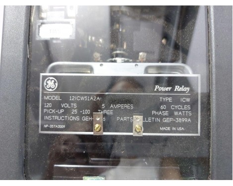 General Electric 12ICW51A2A Power Relay Type ICW / General Electric ICW51A2A