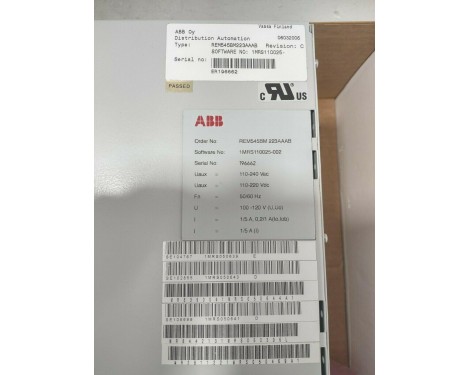 ABB REM545BM223AAAB MACHINE TERMINAL SOFTWARE NO 1MRS110025-002