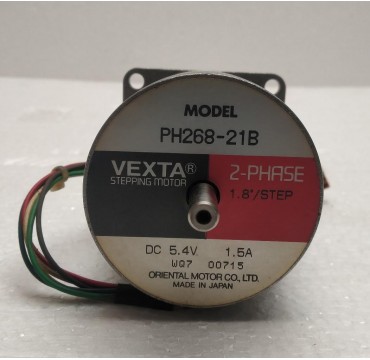 Oriental Motor Vexta PH268-21B Stepping Motor, 2-Phase, 1.8 Deg/Step, 5.4VDC